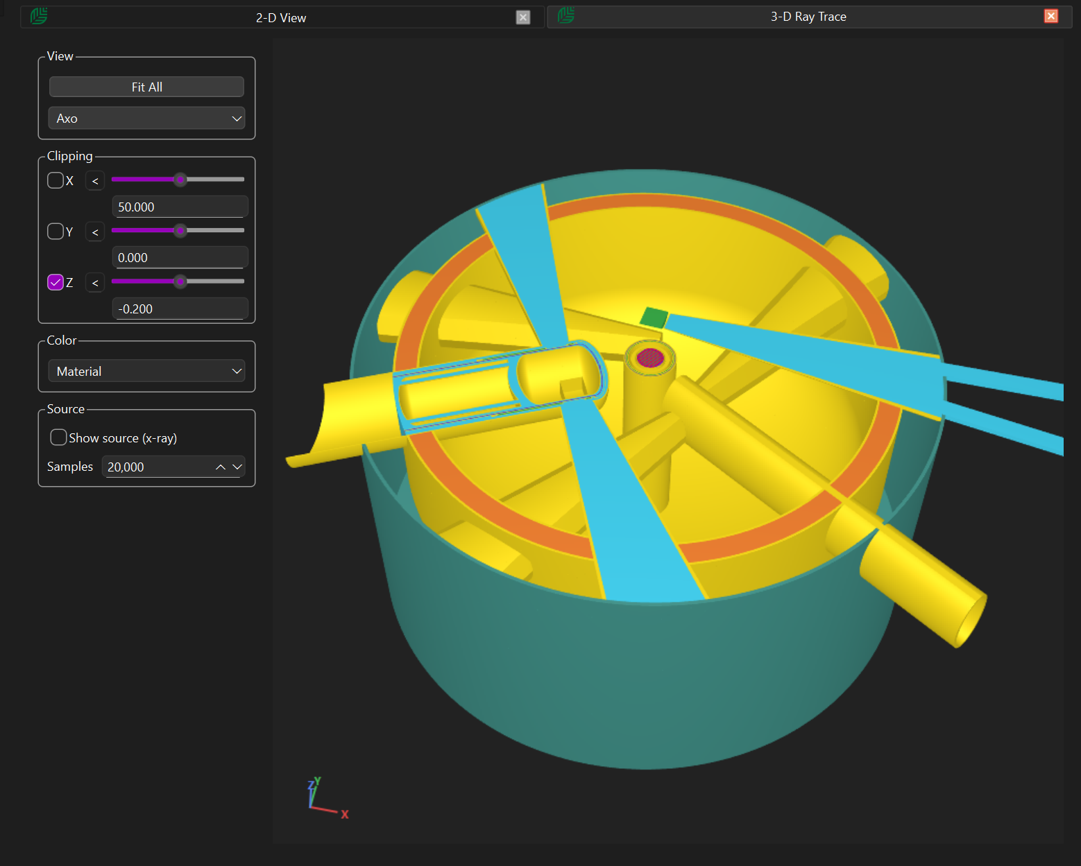 3-D beam visualisation