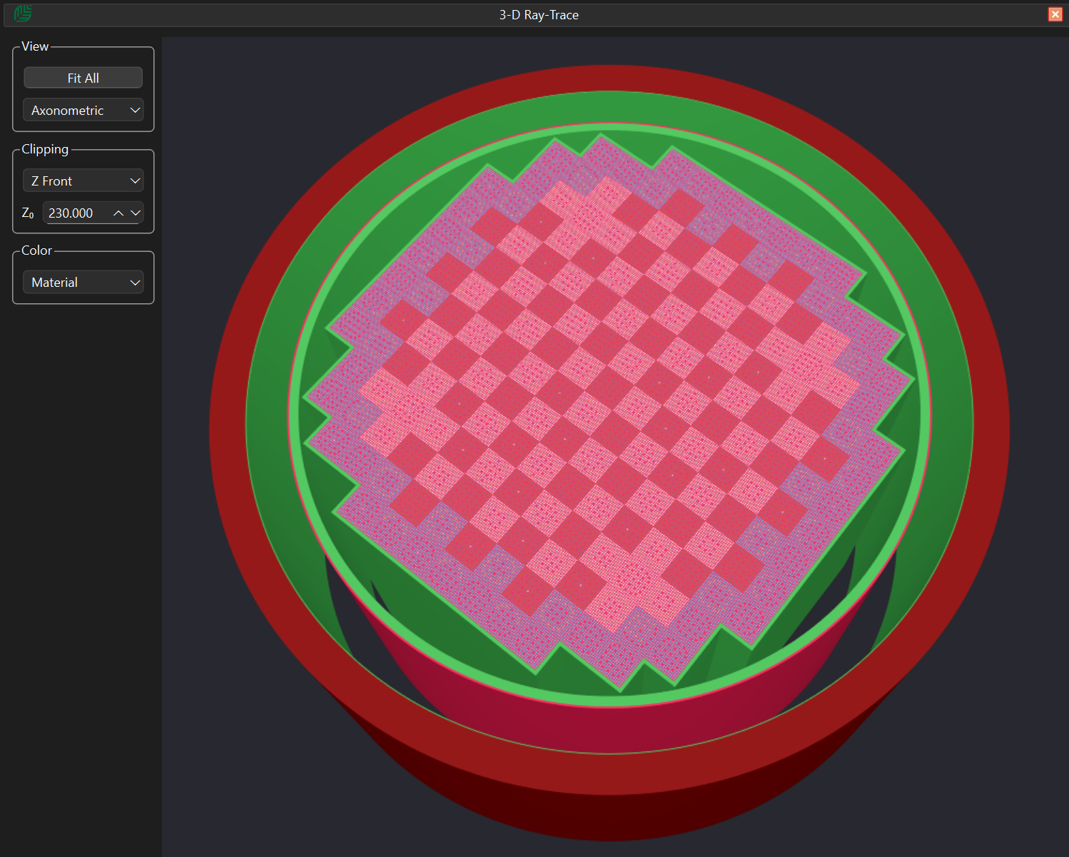 BEAVRS 3-D visualisation