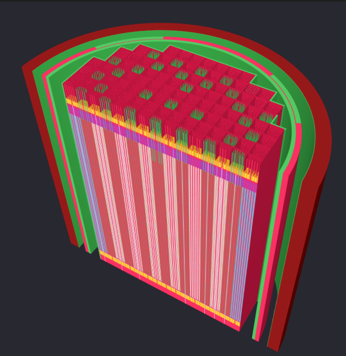 BEAVRS 3-D visualisation